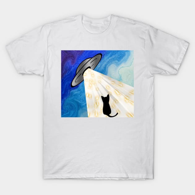 Starry Starry Night Abduction T-Shirt by Snobunyluv